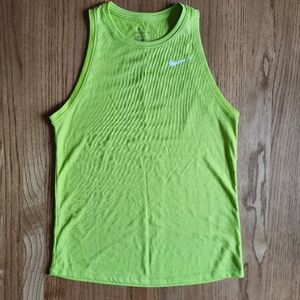 Nike Women's Dri-Fit Crewneck Green Sleeveless Activewear Tank Top X-Small XS